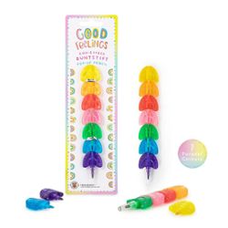 GOOD FEELINGS Rainbow Stacking Multi-Coloured Pencil, 7 pieces
