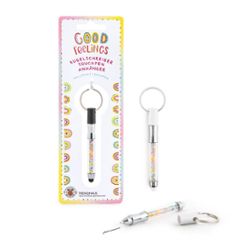 GOOD FEELINGS Ballpoint Pen and Stylus, Rhinestone with Tag, 2 different varieties