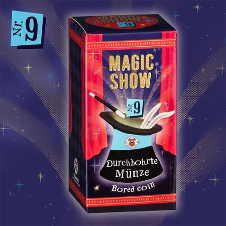 MAGIC SHOW Trick 9 Durchbohrte Münze