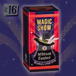 MAGIC SHOW Trick 16 Mystery coin box