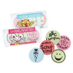 ABC CHAMPIONS Tongue tattoos 10 pieces, 2 assorted