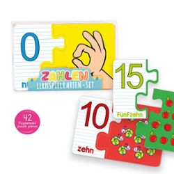 ABC CHAMPIONS Zahlen-Lernspielkarten-Set 42-teilig