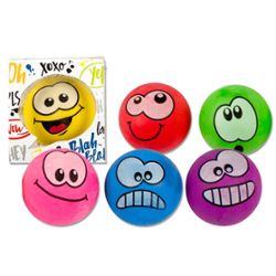 ERASER funny faces, 6 colors assorted